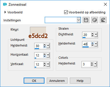 les 11 zonnestraal