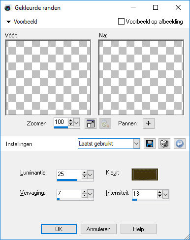 les 15 gekleurde randen