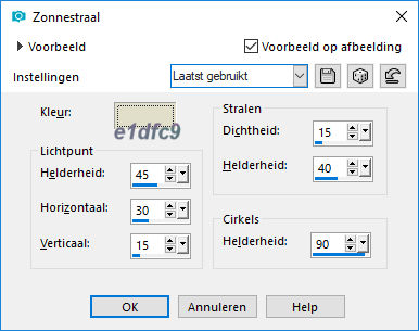 les 18   zonnestraal