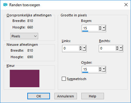 les 19 randen toevoegen 2e keer