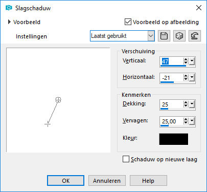 les 20 slagschaduw moeder en kind