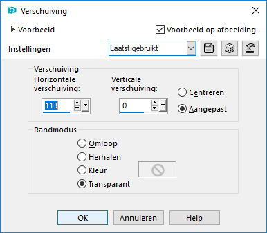 les 22 verschuiving