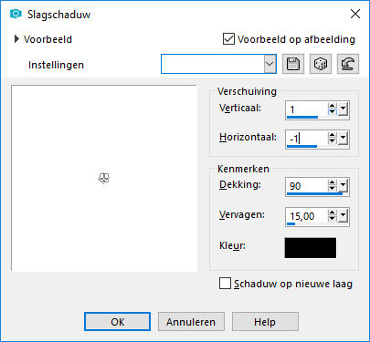les 23 slagschaduw luik
