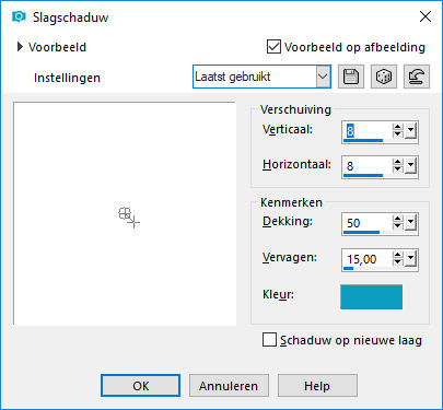 les 24 slagschaduw op het masker 1190