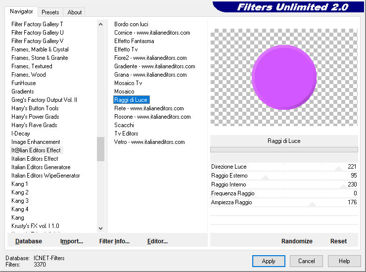 les 44   pnt 11   filters unlimited Raggi di luce