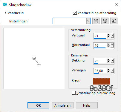 les 66 pnt 25 slagschaduw hekje