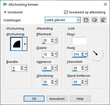 les 109 pnt 34 afschuining binnen