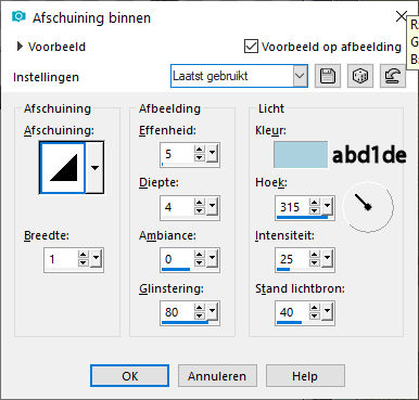 les 72 pnt 48 afschuining  binnen rand
