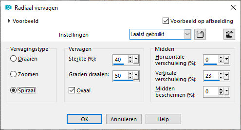 les 94 pnt 48 radiaal vervagen rand