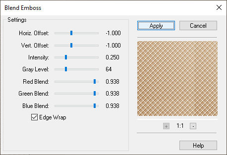 les 94 pnt 8 blend emboss